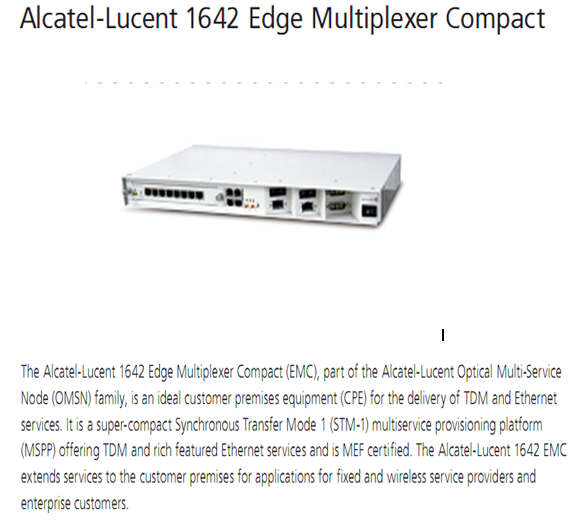 SDH Alcatel Lucent 1642 - Công Ty TNHH Phát Triển Công Nghệ Viễn Thông Tin Học
